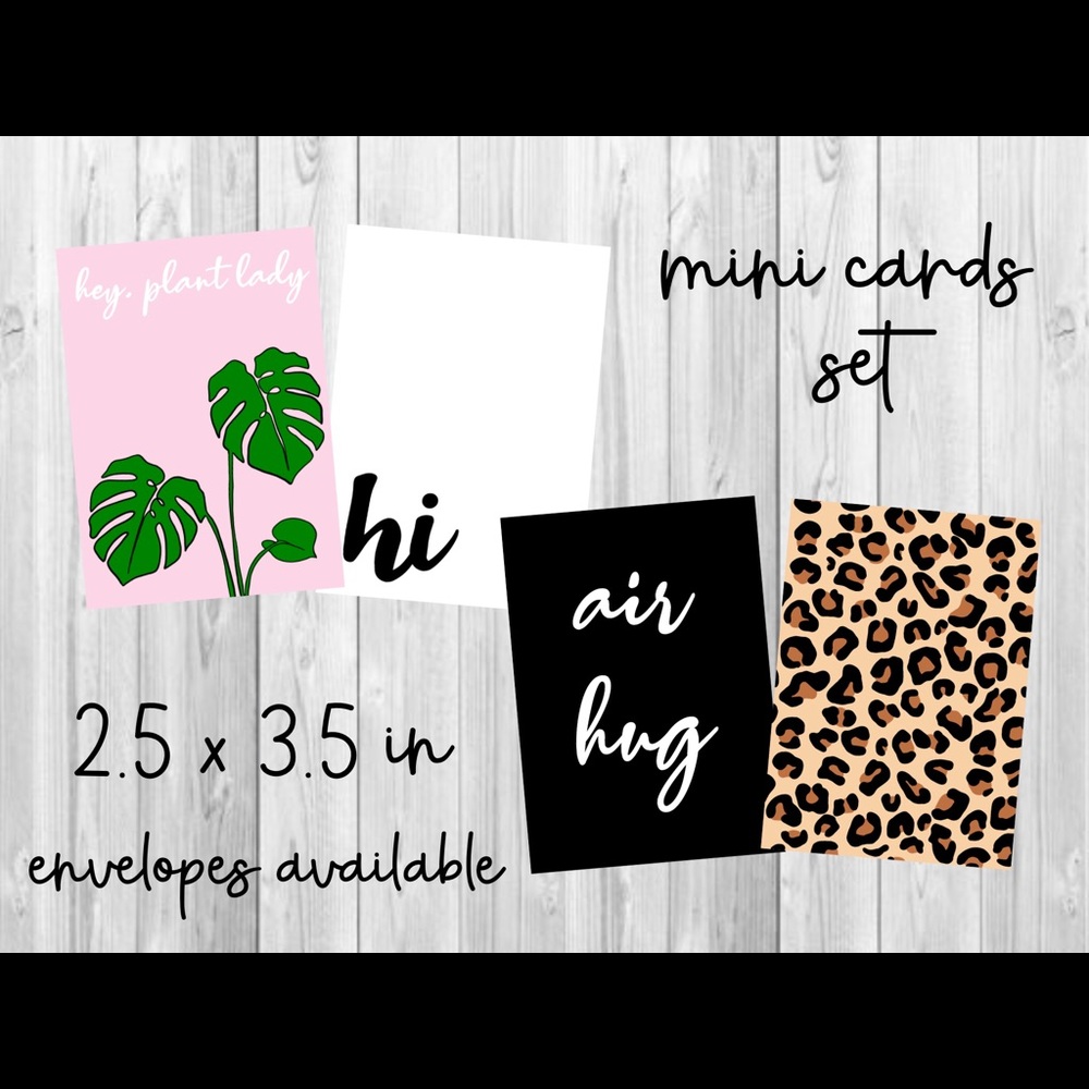 Mini card gift set
